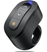 Presentation Clicker USB Rechargeable Powerpoint Clicker, Finger Ring RF 2.4GHz Wireless Presente...