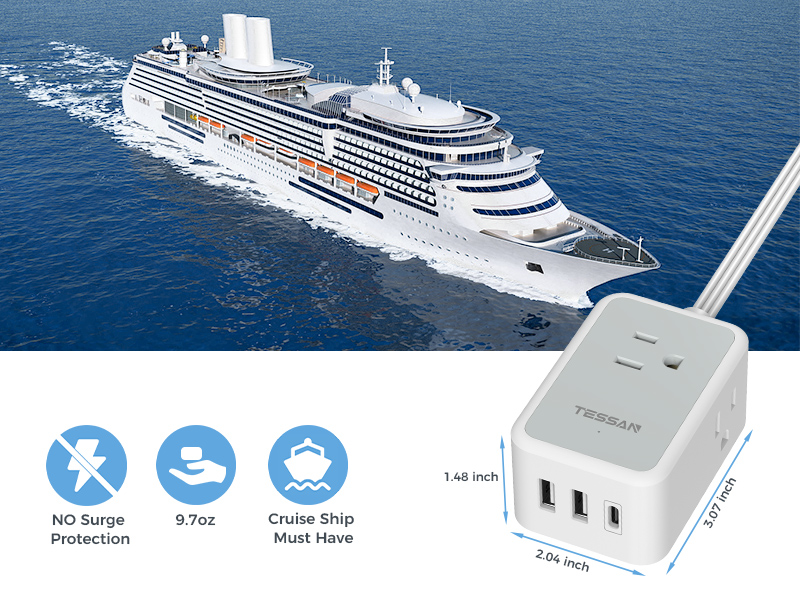 flat outlet extension cord