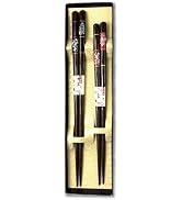 Premium Japanese Chopsticks Reusable 2prs Set [Made in Japan] Featuring Mother of Pearl Inlay and...