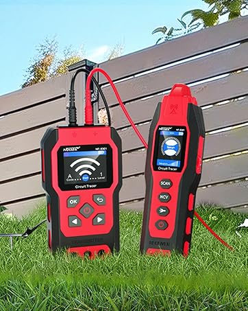 NOYAFA NF-826 Underground Cable Locator Wire Tracker, for Dog Fence Cables Irrigation, Wall and Unde...
