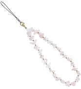 Handmade Natural Gemstone Gold Beaded Charm Cell Phone Camera Lanyard, Stanley Cup Accessories, W...