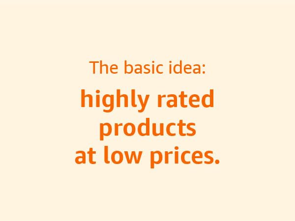 Highly rated products at low prices