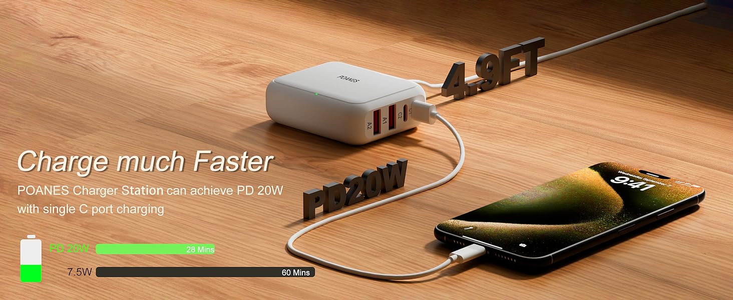 When using a single C1 port, it can reach PD20W.
