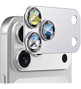 CACOE Camera Lens Protector for iPhone 17 Pro Max - Metal Frame Tempered Glass Cover, [Anti-Scrat...