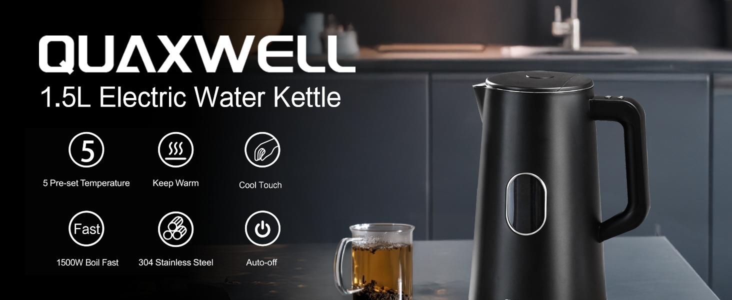 black electric kettle