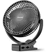 Koonie 10000mAh Clip on Fan Rechargeable, 8-Inch Battery Operated Desk Fan, USB Fan with 4 Speeds...
