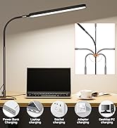 SKYLEO Led Desk Lamp - Desk Light for 33.5" Tall - Flexible Gooseneck - 5 Color Modes X 11 Bright...