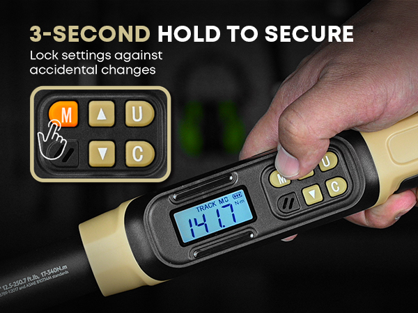 3-second lock function