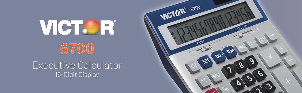 Victor 6700 desktop calculator header