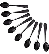 WNATN Demitasse Espresso Spoons, 4.9 Inches Stainless Steel Mini Coffee Spoon Small Spoons for De...