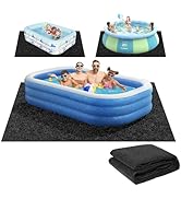 Foandbevi [3MM Thickened 90In Hot Tub Pad Inflatable Hot Tub Mat, Slip-Proof Backing, Absorbent S...