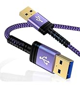 UorMe USB to USB Cable 6FT, USB-A Cord Male to Male Type A Cable Double Side USB2.0 High Speed Da...