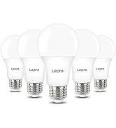 Lepro Dimmable LED Light Bulbs 60 Watt Equivalent, 9.5W 800LM Daylight White 5000K, A19 E26 Stand...
