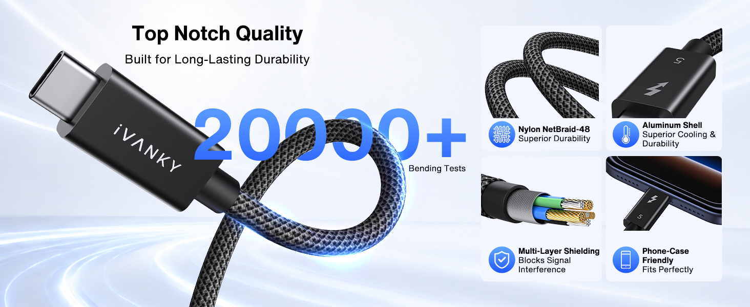 USB C Thunderbolt 5 cable