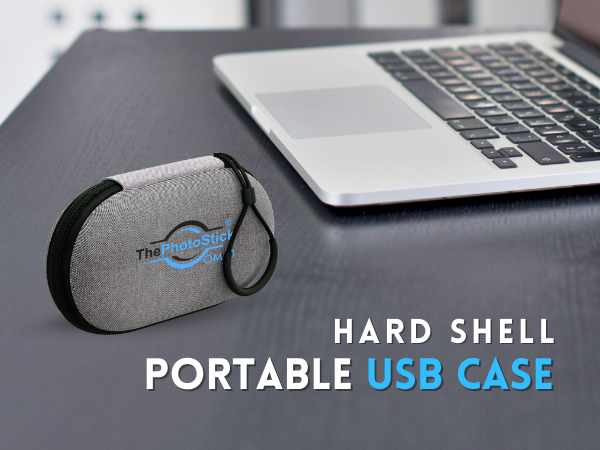 ThePhotoStick Omni Case features a hard shell and is super portable.