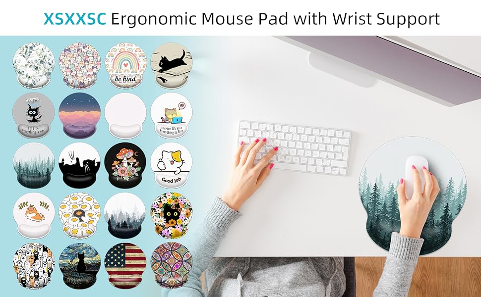 Ergonomic Mouse Pad with Wrist Support 1