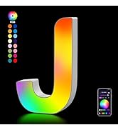 Light Up Letters USB Powered, LED Letter Lights Color Changing Alphabet Sign Gifts for Girls Wome...