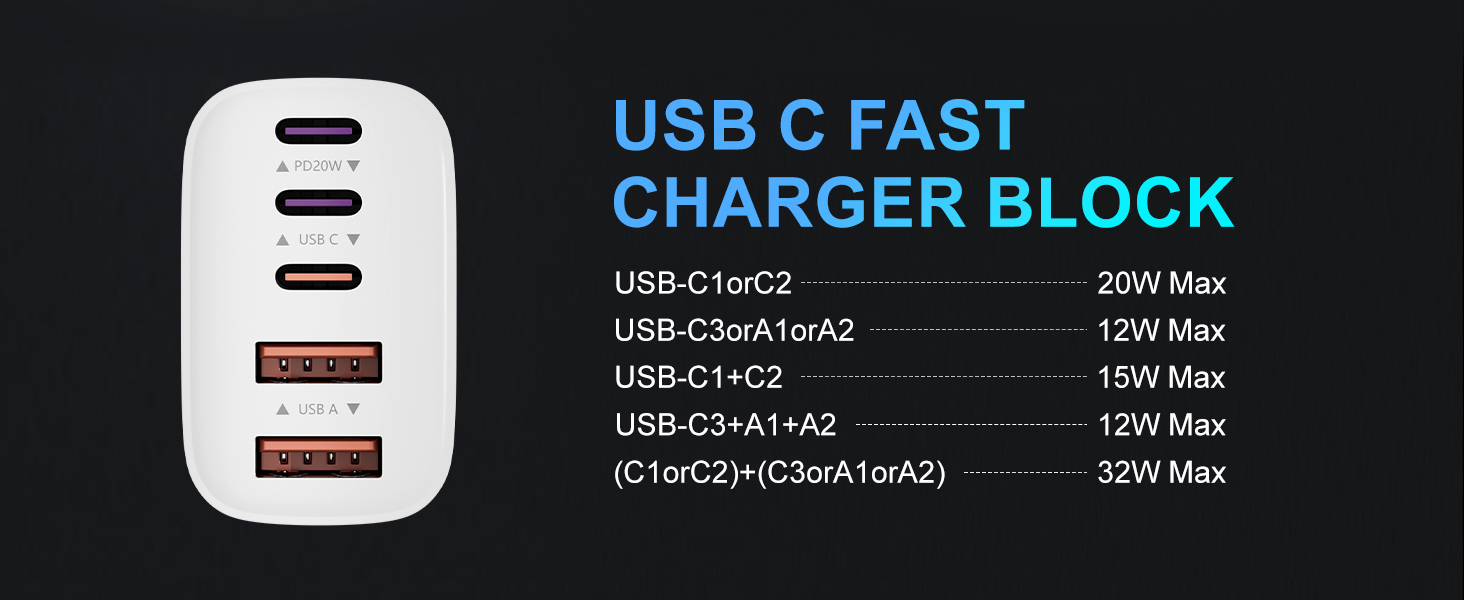 usb c plugs 60w power adapter