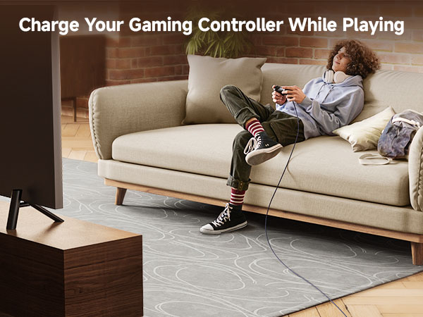 usb-c to micro b 2.0 cable for smartphones, tablets, digital cameras, and power banks