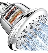 Cobbe Filtered Shower Head, 7 Modes High Pressure Shower Heads - 16 Stage Shower Head Filter for ...