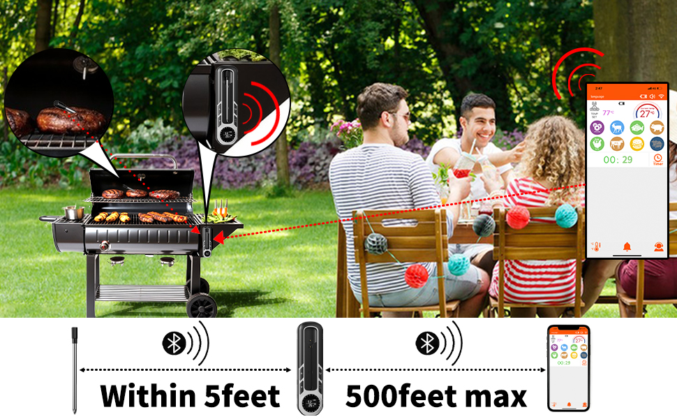 grill thermometer for outside grill