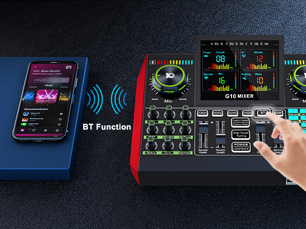 audio mixer for streaming sound mixer board gaming voice changer