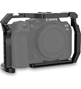 Camera Full Cage for Canon R5 R6 Mirrorless,Extension Mount Microphone Fill Light Bracket Filming...
