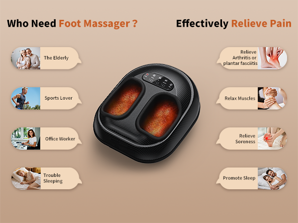 shiatsu foot massager with heat