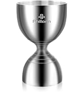 Philorn Bell Jigger for Bartending, Cocktail Jigger 2 OZ 1 OZ with Measurements Inside, Premium 3...
