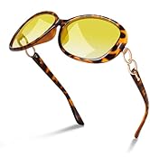 Sunier Sunglasses Womens Polarized Trendy Oversized Sun Glasses Fashion Ladies Shades 100% UV400 ...