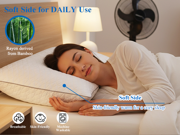 pillows set of 2 side sleeper pillow for shoulder pain pillow for stomach sleeper