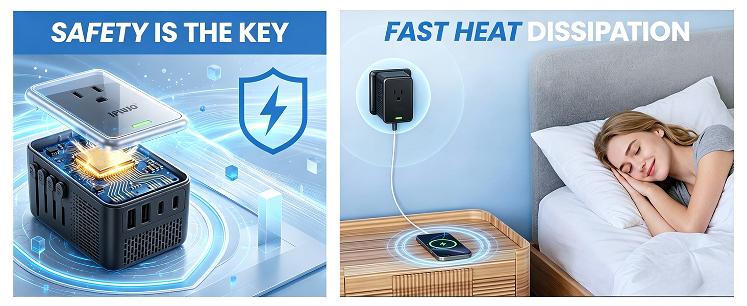 power converter adapter combo