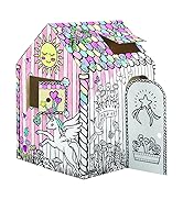 Bankers Box at Play Unicorn Playhouse, Cardboard Playhouse and Craft Activity for Kids