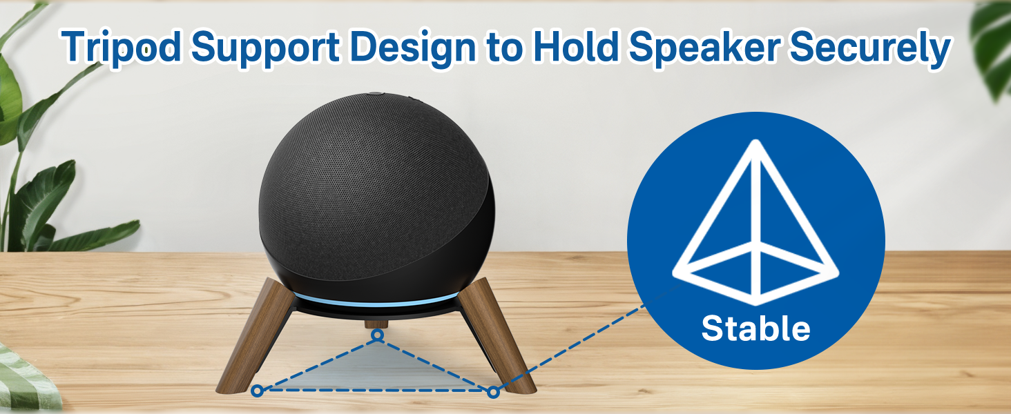 Tripod Support Design to Hold Speaker Securely