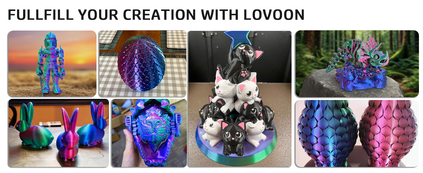 tricolor pla filament,multicolor pla filament,rainbow pla filament,silk pla filament