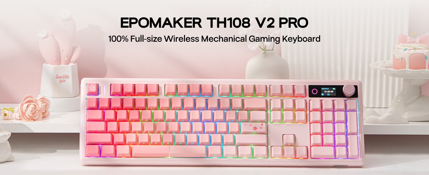 TH108 V2 PRO Wireless Gaming Keyboard