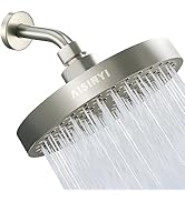 AISINYI High Pressure Rainfall Shower Head, 6 Inches Luxury Showerhead with Perfect Adjustable Re...