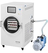 VEVOR Vacuum Freeze Dryer Machine, 8.8-13.2 LBS/Batch Food Freeze Drying Machine with 4-Layer Tra...
