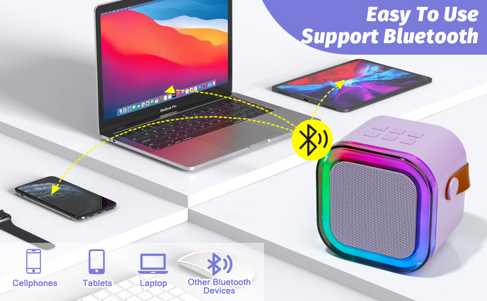 EASE TO USE SUPPORT BLUETOOTH