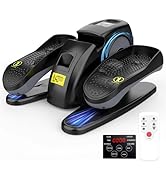 Under Desk Elliptical Machine, Electric Ellipse Leg Exerciser for Senior, 15 Level Speeds, Forwar...