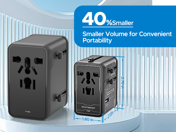 Smaller Volume for Convenient Portability
