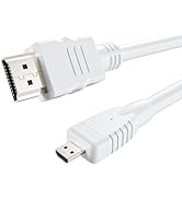 4K Micro HDMI to HDMI Cable 3.3FT, HDMI to Micro HDMI Cable Adapter 4K@60Hz, 18Gbps, HDR, ARC, 3D...