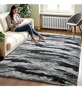 Zentavio Area Rugs for Living Room Rugs for Bedroom 4x6 Carpet Fluffy Fuzzy Soft Shag Aesthetic P...
