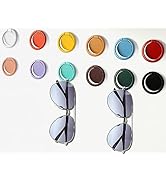 MOUGIGI 12 PCS Colorful Sunglasses Holder Wall Hanging Glasses Organizer - Space Saving Sunglasse...