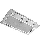 Broan-NuTone PM300SS Custom Power Pack Range Hood Insert with 2-Speed Exhaust Fan and Light, 300 ...