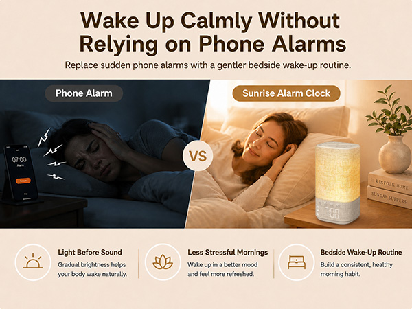 sunrise alarm clock with sound machine