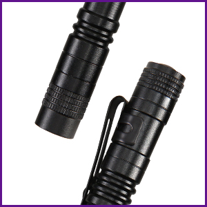 2 Pack UV Penlight Flashlight with Clip,Mini LED Handheld Tactical Pocket Torch with High Lumens