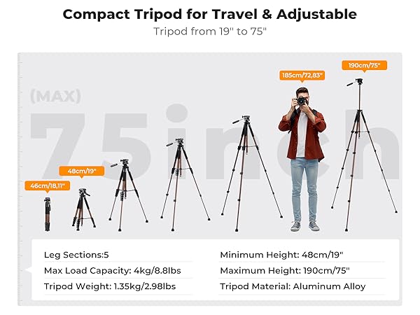 K&amp;F Concept Camera Cellphone Tripod