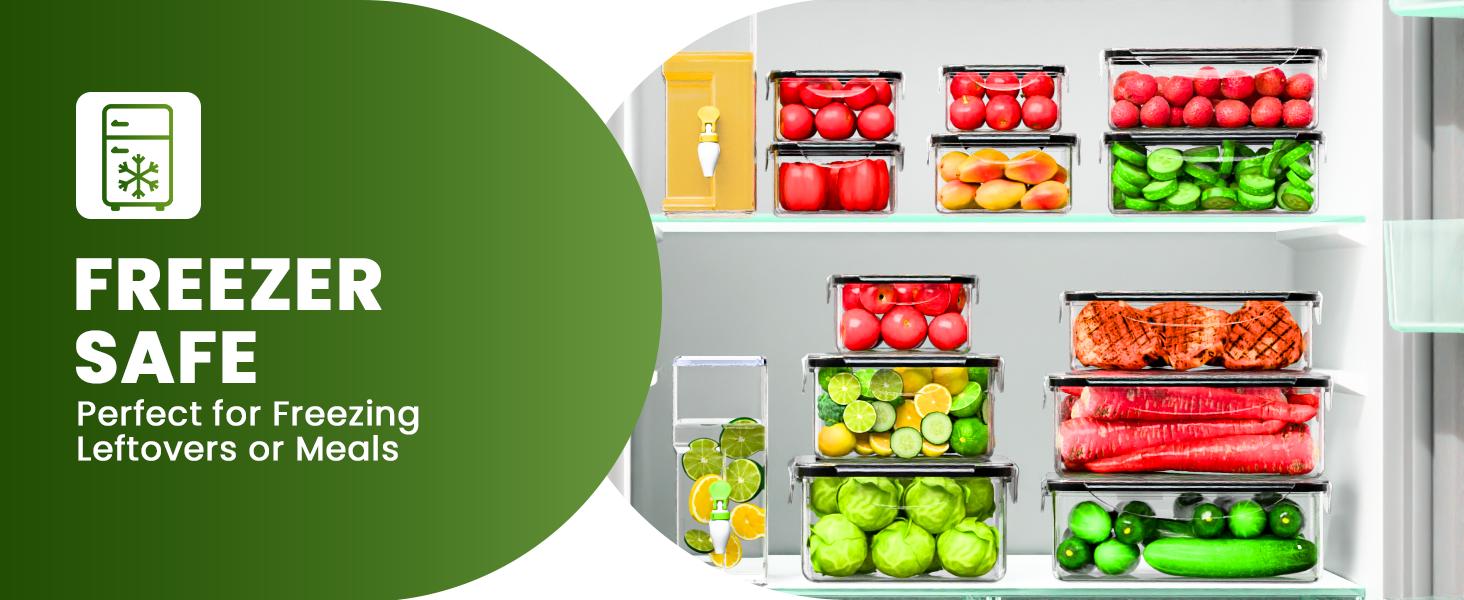 Freezer safe Food Storage Containers
