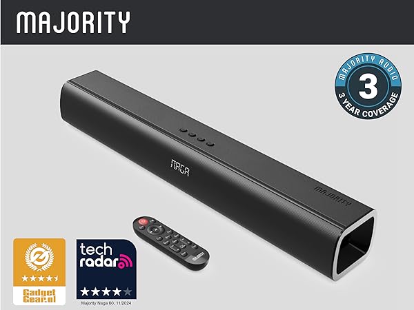 The Naga 60 TV Soundbar delivers powerful, high-quality sound to elevate your home entertainment